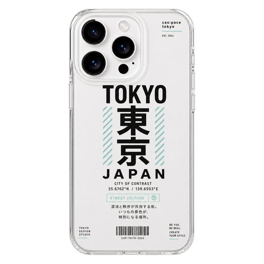 CASEMJI Tokyo Poster Clear Case
