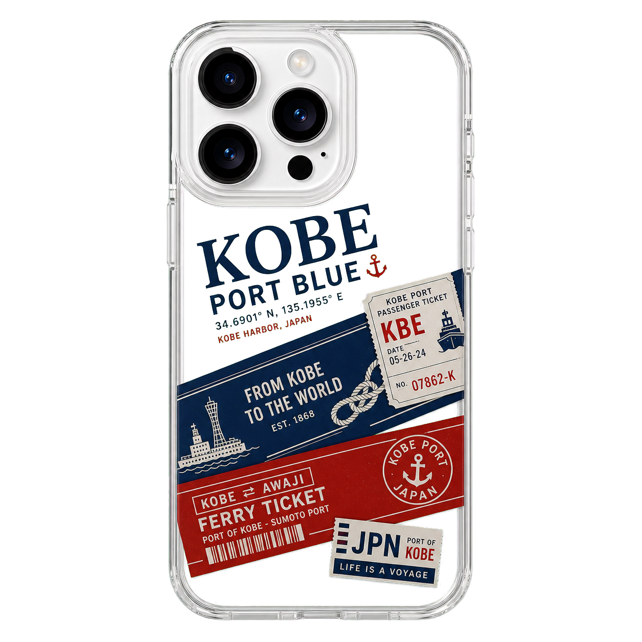 CASEMJI Kobe Port Clear Case