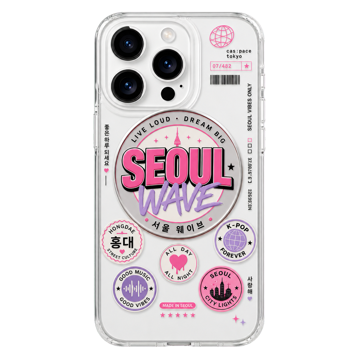 CASEMJI Seoul Wave Clear Case