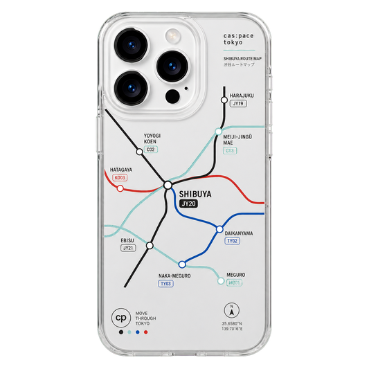 CASEMJI Shibuya Route Clear Case