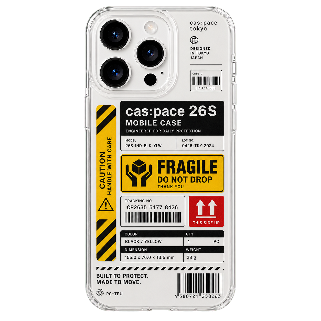 CASEMJI Industrial Label Clear Case